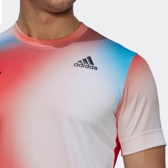 Final Price🎾Adidas Men's Melbourne Tennis Freelift Printed Tee - Picture 5 of 8